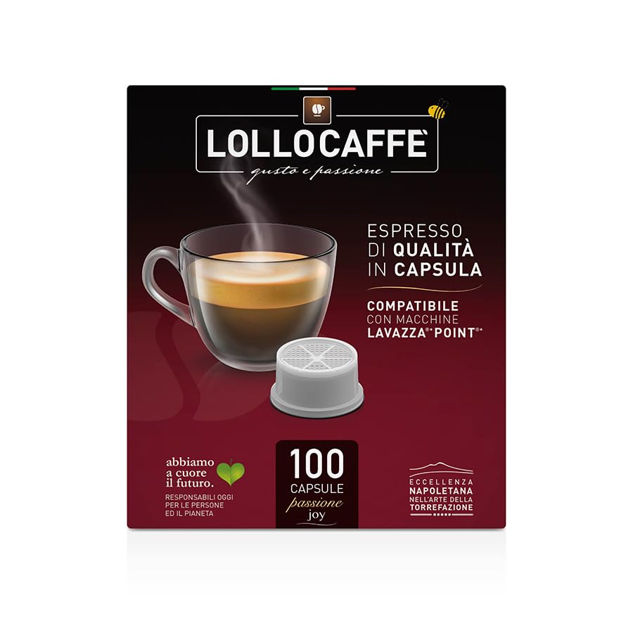 Lollo Caffè Passione Joy Miscela Classico capsule 200 pezzi compatibili Espresso Point
