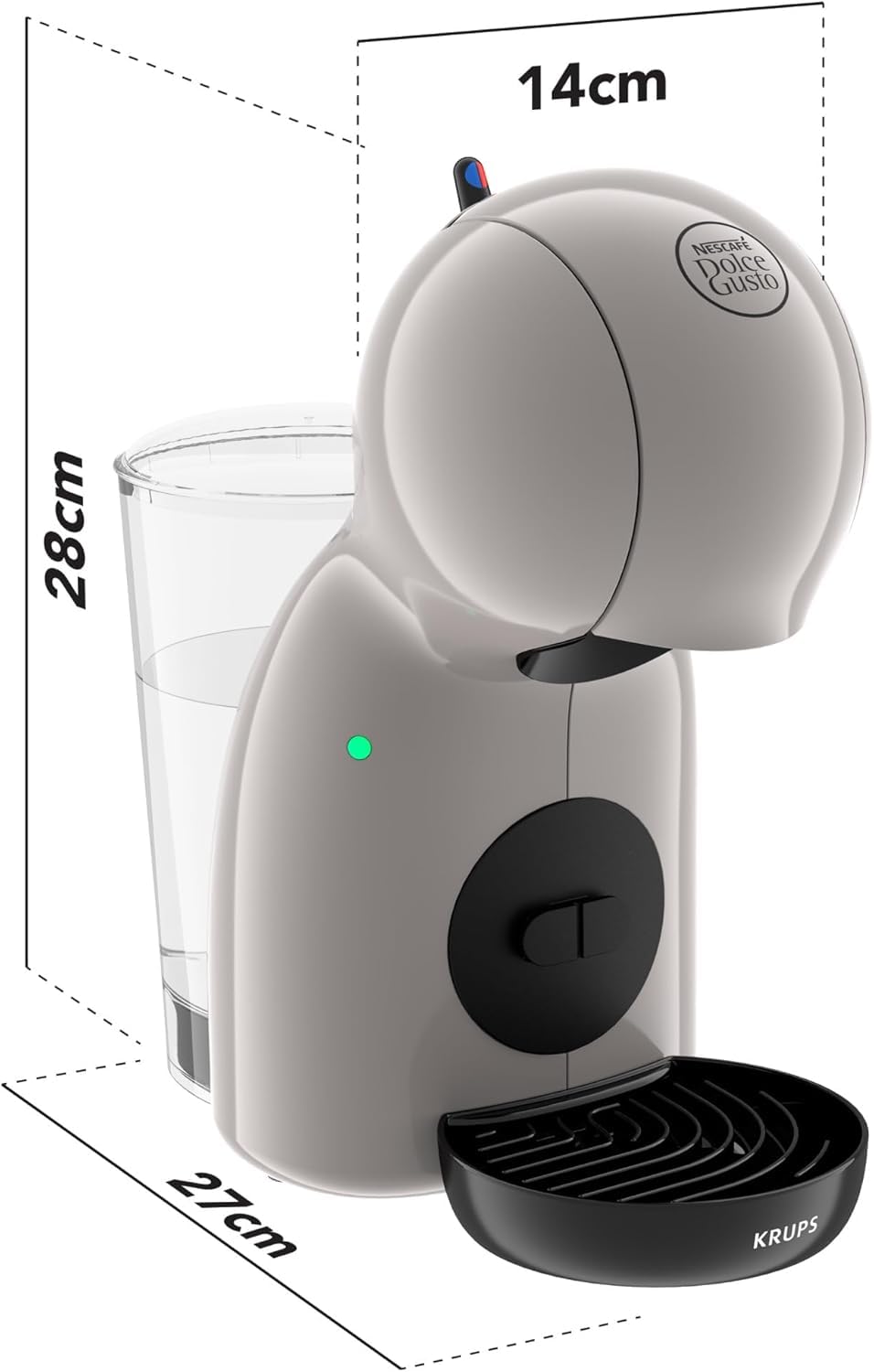 NESCAFÉ Dolce Gusto Piccolo XS KP1A3AF0 macchina capsule tortora 15 bar